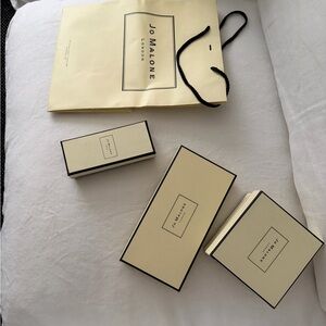 Jo Malone bag and empty boxes